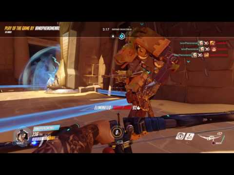 100% Accuracy with Hanzo, Overwatch Play of the Game
