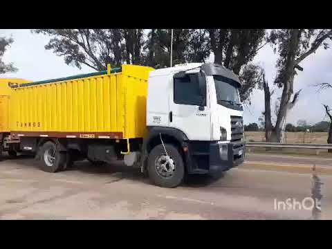 CAMIONES EN RN158 Y CRUCE CON RN19 , SAN FRANCISCO , CORDOBA , ARGENTINA , VIDEO 340