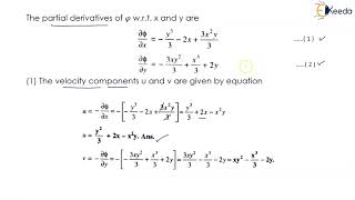 Problem No. 1 on Velocity Potential Function and Streamline Function - Fluid Mechanics 1