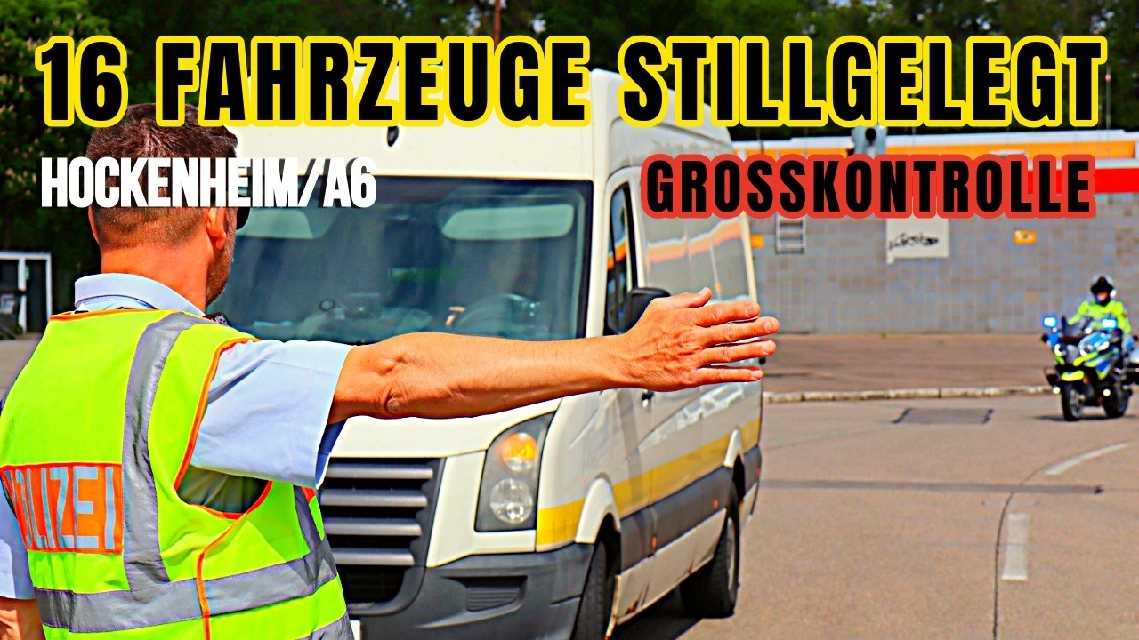185 Fahrzeuge auf der A6 bei Hockenheim gestoppt: Polizei zieht Bilanz der Großkontrolle