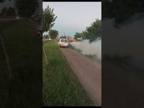 Pulverizaciion contra Mosquitos Altos de Pujato Norte.