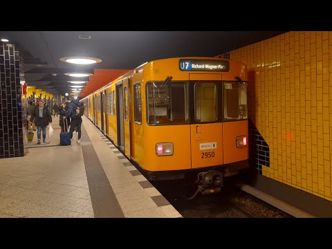 Mitfahrt in der U7 von Rathaus Spandau bis Richard-Wagner-Platz im F92 2950