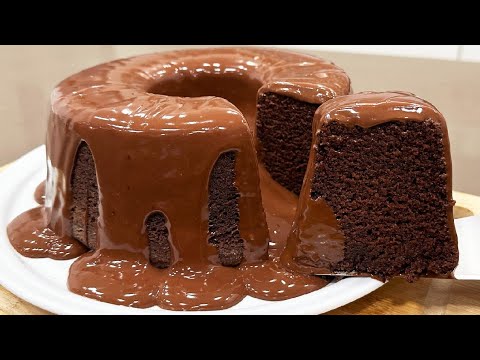 SO FLUFFY, FAST AND EASY! YOU STIR, IT'S READY! MY MOST FAMOUS CHOCOLATE CAKE - Isamara Amâncio
