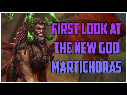 FIRST LOOK AT THE NEW GOD MARTICHORAS! SMITE S10