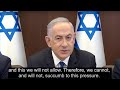 Israel's Prime Minister Benjamin Netanyahu finally says, "Be'ezrat
HaShem" we will fight until we win!