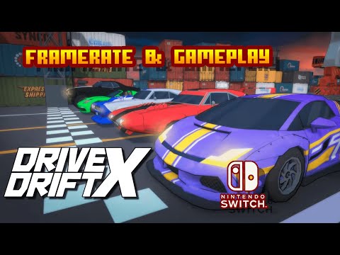 Drive Drift X - (Nintendo Switch) - Framerate & Gameplay - YouTube