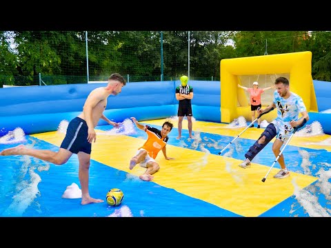 ⚽️ SOAPY FOOTBALL tournament in the INFLATABLE arena! *SLIPPY*💦