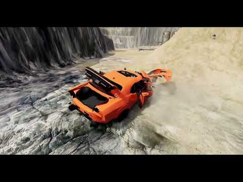 Epic High Speed Jumps #10 - Open Cut Mine - BeamNG.Drive | Cat Crash