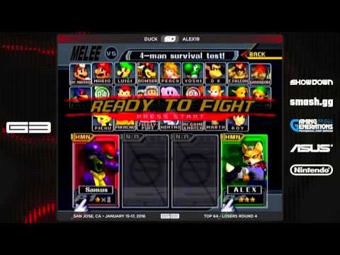 GENESIS 3 - Duck (Samus) vs Alex19 (Fox) - Melee Top 64 - LR4