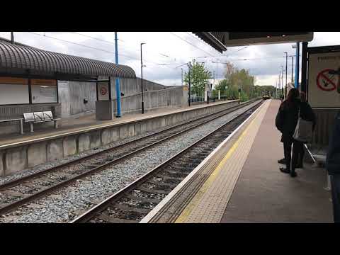 Slo-Mo Of A Metro Coming Into Palmersville Metro Station