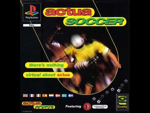 Actua Soccer - Sony Playstation PS1 Gameplay - 1995