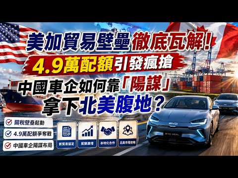 美加貿易壁壘徹底瓦解！4.9萬配額引發瘋搶，中國車企如何靠「陽謀」拿下北美腹地？
