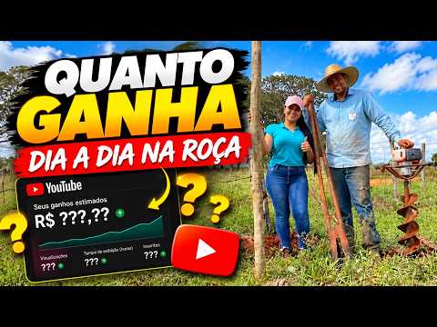 QUANTO GANHA O CANAL DIA A DIA NA ROÇA | GANHOS REAIS 2026