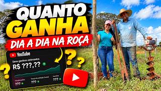 QUANTO GANHA O CANAL DIA A DIA NA ROÇA | GANHOS REAIS 2026