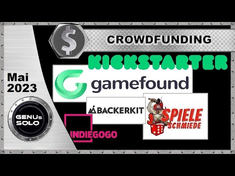 Crowdfunding Brettspiele Mai 2023  -  Ausblick für Solo und kooperative Brettspiele