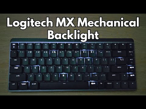 Logitech MX Mechanical keyboard backlight effect demonstration