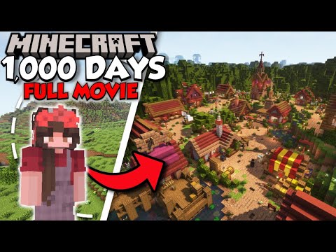 , title : 'I Survived 1000 Days in Minecraft [FULL MOVIE] - Building a Cozy Cottagecore World Let's Play'