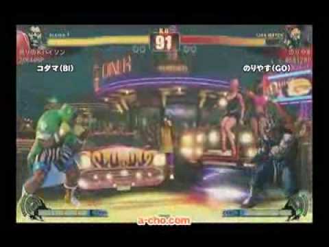 Noriyasu (Akuma) & Koji (Zangief) vs. Paka (Dictator) & Ikari no K (Boxer)