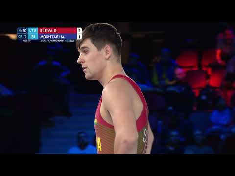 BRONZE GR - 72 kg: K. SLEIVA (LTU) v. M. MOKHTARI (IRI)