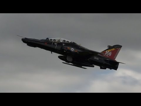 BAE Systems Hawk T2 Royal Air Force RAF Special painting departure on Monday RIAT 2014 Airshow