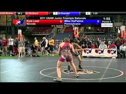 Junior Freestyle 140   Mike DePalma PA vs  Kyle Leet NV