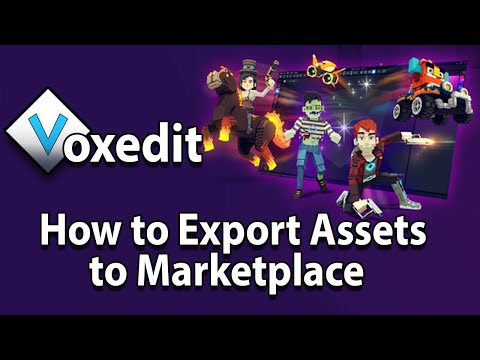 VoxEdit Tutorial - Exporting Assets to Marketplace