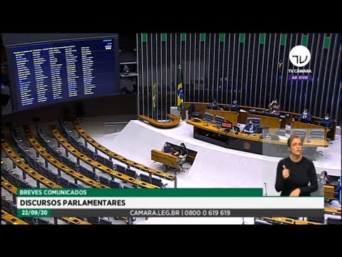 Plenário - Breves comunicados - Discursos parlamentares - 22/09/2020 12:55