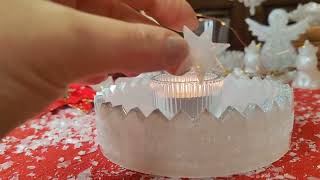 "Kruh Nekonečného Světla" - něžně sněžný orgonitový nekonečný kalendář