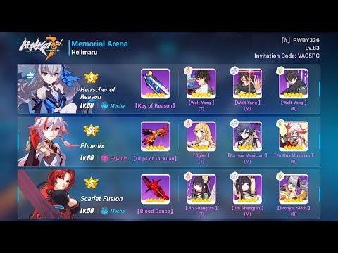 Honkai Impact 3 EX Memorial Arena Hellmaru