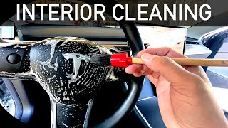 How To Clean Your Tesla Model 3 / Y Interior Headliner