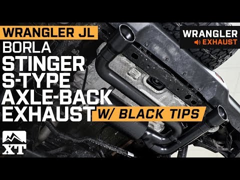 Jeep Wrangler JL Borla S-Type Axle-Back w/ Black Tips (2018-2019 3.6L) Exhaust Sound Clip & Install