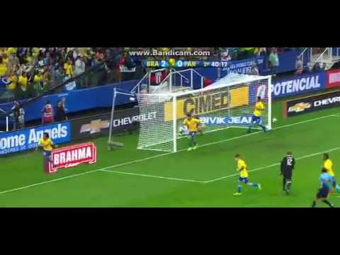Gol Marcelo brasil 3 x 0 Paraguai - Eliminatórias da Copa do mundo da Rússia 2018