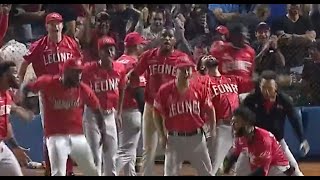 "I CAN'T BELIEVE IT!" A HUGE home run for Junior Caminero in Game 7 of the LIDOM championship!