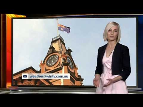 WIN News Gippsland | Tanya Dendrinos' First Weather Report (5.9.2016)
