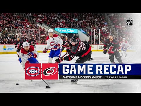 Montreal Canadiens vs Carolina Hurricanes | March 07, 2024 | Game Highlights | NHL Regular Season