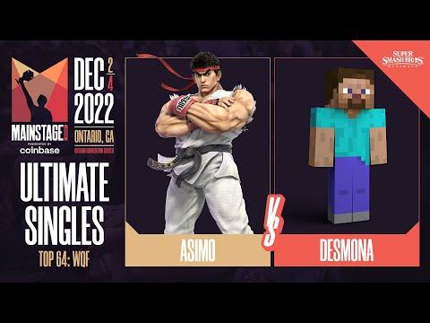 Asimo (Ryu) vs Desmona (Steve) - Ultimate Top 64 Winners Quarter-Final  - Mainstage 2022