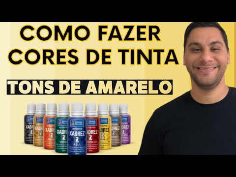 COMO FAZER TINTA COM CORANTE    tons de amarelo   AMARELO VANILA   AMARELO MANGA #corante