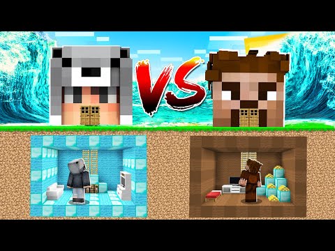 FAKİR VS ZENGİN SIĞINAK TSUNAMİ! 😱 - Minecraft