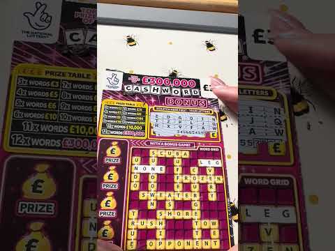 New cashword mini battle against my lucky no5 will any win?? #scratchcards #battle #win #dub #fyp 