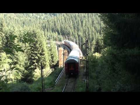 Tren IR1831 Galati - Cluj trece peste viaductul Larion cu 40-0756-3 - 22.07.2016