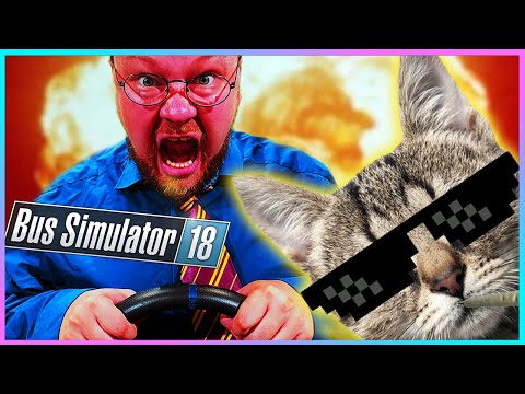Die LETZTE Tour mit Lenkrad und Katzenbildern | Bus Simulator 2018
