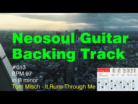 Neosoul Guitar Backing Track 013 - "Tom Misch - It Runs Through Me"