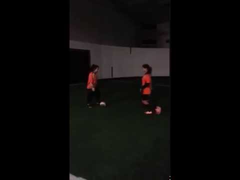 Woman Soccer skills