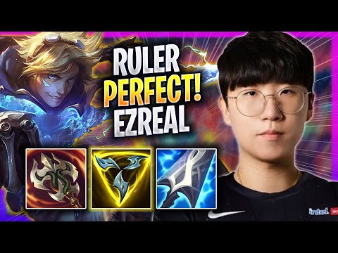RULER PERFECT GAME WITH EZREAL! - JDG Ruler Plays Ezreal ADC vs Varus! | Season 2023