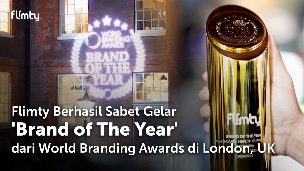Flimty Berhasil Sabet Gelar 'Brand of The Year' dari World Branding Awards di Inggris