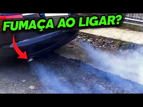 FUMAÇA NA PRIMEIRA PARTIDA? FUMAÇA SAINDO DO ESCAPAMENTO QUANDO LIGA? CHEIRO DE QUEIMADO? MOTOR FRIO