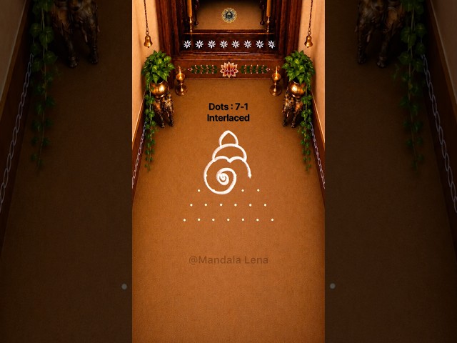 Creative mandana rangoli design by shyamali rangoli - video 2