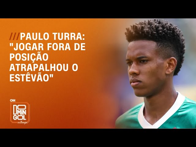 Paulo Turra diz que Estêvão foi prejudicado por atuar fora de posição | DOMINGOL | DOMINGOL