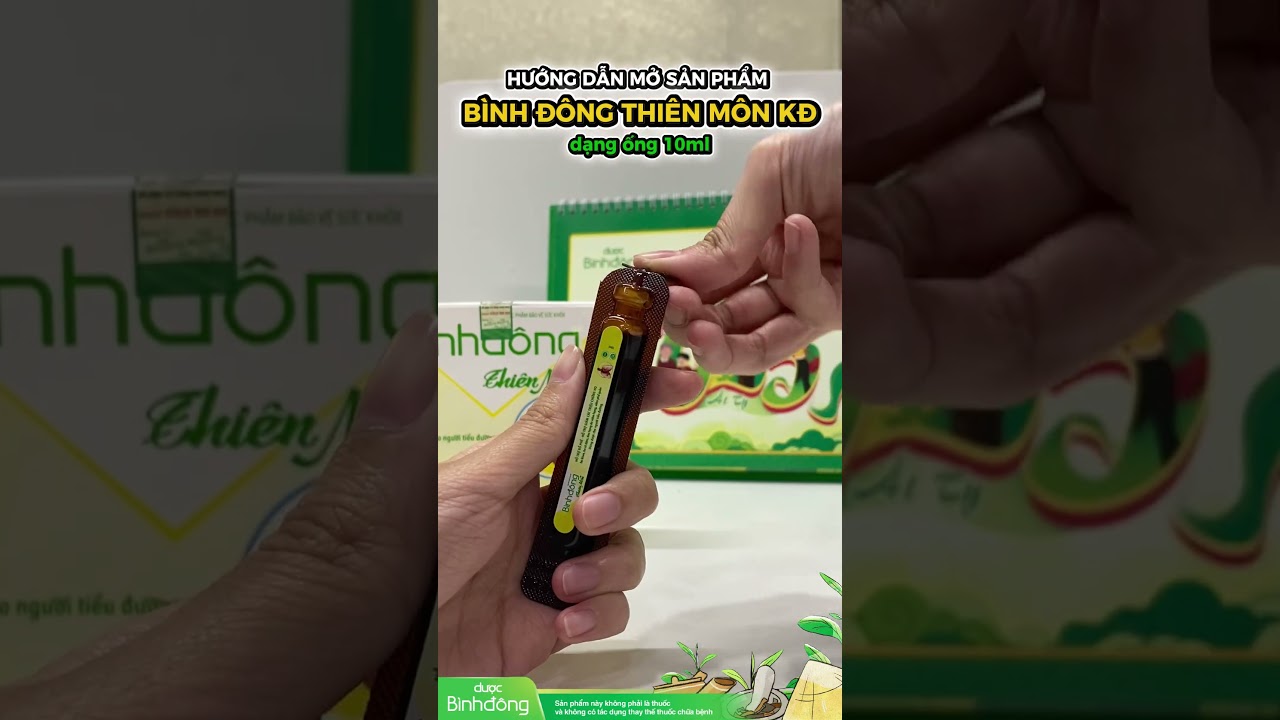 Hướng dẫn mở ống Bình Đông Thiên Môn không đường 10ml một cách dễ dàng cùng vặn nhẹ và mở