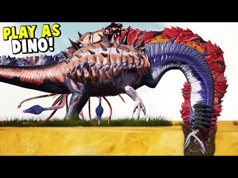 COMBINING 10 DINOSAURS INTO 1 & Play As The ABOMINATION - Ark Play As Dino Modded